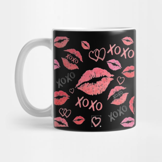 Hearts, Lips And Kisses by Graffix